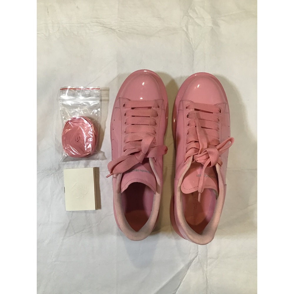 Alexander McQueen Platform Sneakers Pink Patent Leather Platform Shoes Womens - Picture 6 of 11